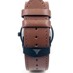 Mens Wood Watches | Walnut | Brown Leather